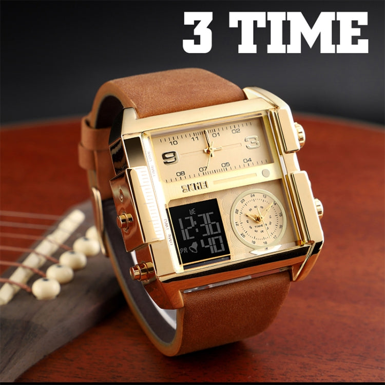 skmei-1391-multifunctional-men-business-digital-watch-30m-waterproof-square-dial-wrist-watch-with-leather-watchbandgold-black
