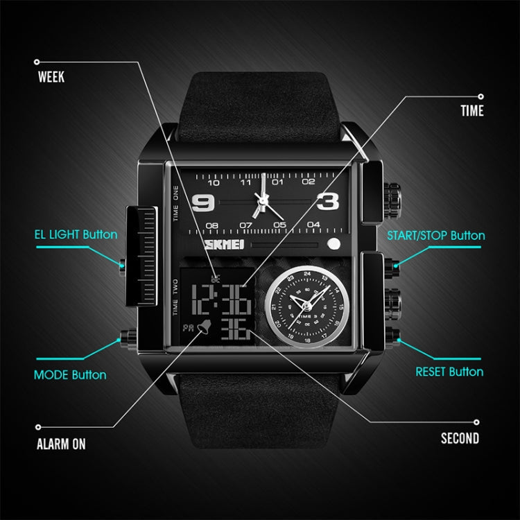skmei-1391-multifunctional-men-business-digital-watch-30m-waterproof-square-dial-wrist-watch-with-leather-watchbandgold